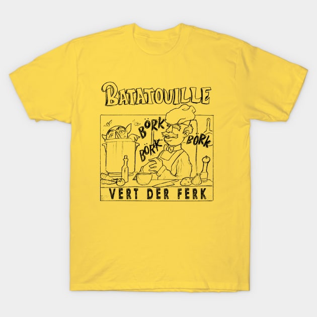 BATATOULILLE BLACK T-Shirt by ngepetdollar